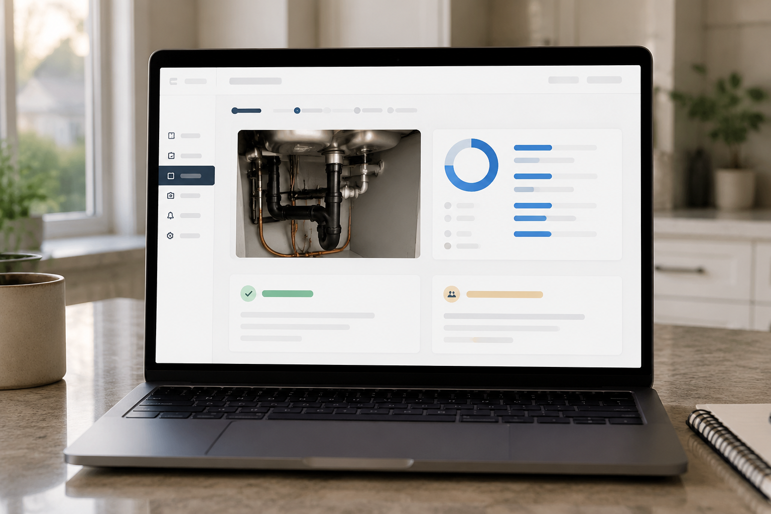 Tablet image check workflow for home fixture observation